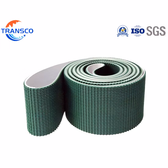 Correia de PVC, correia PU, correia transportadora com padrão plano