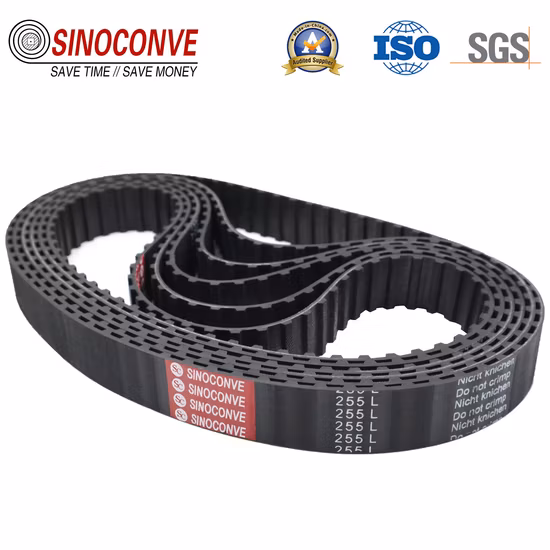 Correia dentada síncrona do transportador do ventilador das peças de transmissão da motocicleta do plutônio do silicone do pvc de borracha